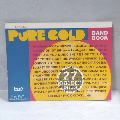 Pure Gold Concert Band Book 3rd Trombone 1960s - Image 1 of 4