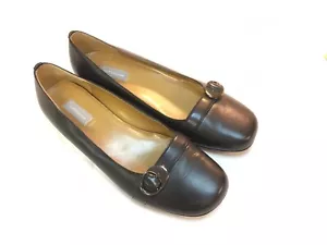 NEW!! - Size 9 1/2 M Croft & Barrow Grannycore Leather Black Loafers Slip On - Picture 1 of 9