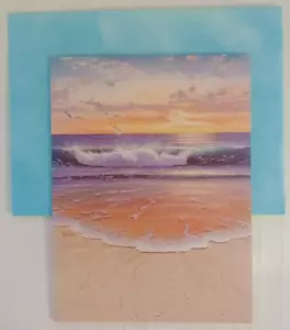 "Evening Tide", (1) Leanin' Tree, Sympathy Greeting Card, New With (1) Envelope - Picture 1 of 7
