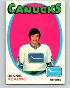(HCW) V9725--1971-72 O-Pee-Chee #231 Dennis Kearns  RC  Vancouver Canucks 