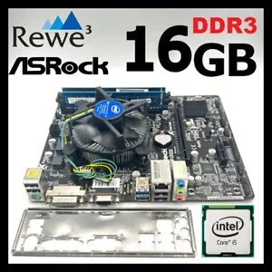 Kit Scheda Madre ASRock H81M-DGS + i5-4460 + RAM 16GB + Dissipatore + Mascherina - Bild 1 von 1