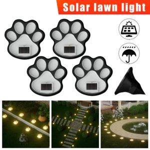 Hundepfote Fußabdrücke Treppen Leuchte Balkon Garten Solarbetrieben Lampe NEU - Bild 1 von 31