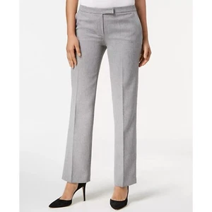 Kasper Women’s Tab-Waist Straight-Fit Dress Pants Size 16P NWT Grey/Black - Picture 1 of 4