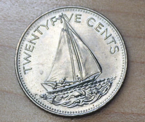 1991 Bahamas 25 Cents Sailboat - Picture 1 of 2