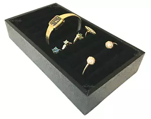 Ring Tray Bangle Display Tray Cufflinks Organizer 9 Slotted Jewelry Display Tray - Picture 1 of 1