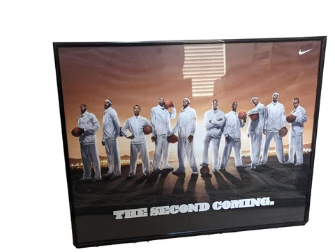 RARE Nike Air Force 1 The Second Coming NBA Poster, Kobe Bryant Cover