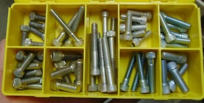 MSTC 1/4" & 5/16" BRITISH STANDARD FINE & WHITWORTH HARDWARE SCREW ASSORTMENT BSW BSF