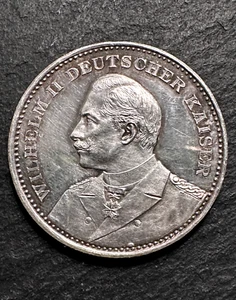 1895 GERMAN WILHELM II KAISER NORD OSTSEE KANAL KIEL CANAL BLESSING COIN MEDAL - Picture 1 of 14