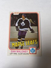 1981-82 O-PEE-CHEE NHL HOCKEY #320 DAN MALONEY TORONTO MAPLE LEAFS