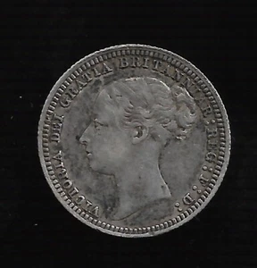 GREAT BRITAIN UK COIN 6 PENCE 1879 XF - Picture 1 of 2