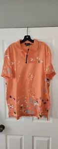 Polo Ralph Lauren Custom Paint-Splatter Polo Shirt in orange classic fit large - Bild 1 von 7