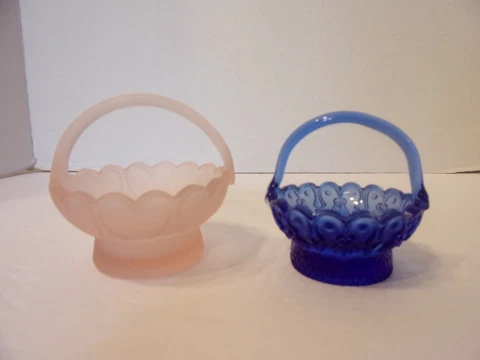BASKETS TWO MINIATURE ONE FROSTED ONE COBALT Cover