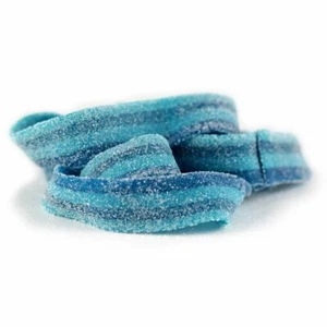 BERRY BLUE SOUR ROLLED BELTS CANDY - 3 LB - BULK - Fresh & Best Price - Picture 1 of 2