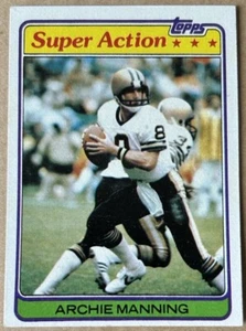 ARCHIE MANNING 1981 TOPPS SUPER ACTION Card #379 EX-MT Condition - Picture 1 of 2