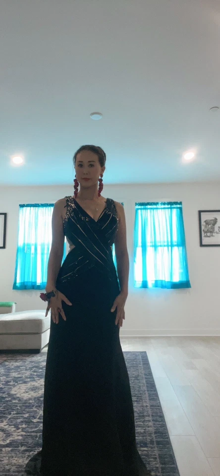 vestido de noche largo talla 2 Foto 1 de 4