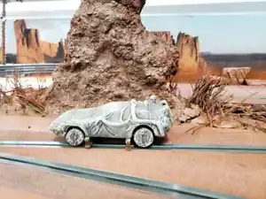 De Lorean Back to the future III cover effect 1/43 resin artisan model - Picture 1 of 3
