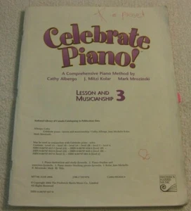 Celebrate Piano Lessons And Musicianship 3 - Picture 1 of 1