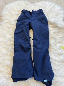 Roxy Girl Snow Pants Blue Girls Size Small Size 8 Good Condition - Picture 1 of 9