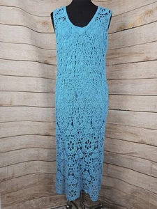Maxi Vestido House Of Harlow 1960 Tejido Crochet Forrado Talla Grande - Imagen 1 de 5