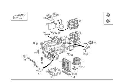 Kit de piezas originales Mercedes-Benz palanca de control 163-830-00-33 Foto 1 de 2