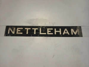 NETTLEHAM -  X1 Lincolnshire 1960s Bus Destination Blind 30” Gift - Picture 1 of 8