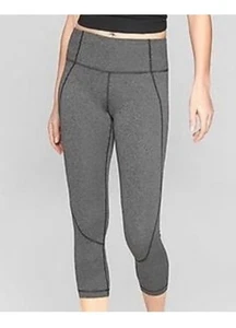 Athleta Salutation Capri Black Heather Damen Leggings grau Größe LT - Bild 1 von 5