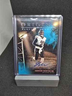 GERVON DEXTER SR. 2024 ORIGINS PROVING GROUND TURQUOISE AUTO /25 - Image 1 of 3