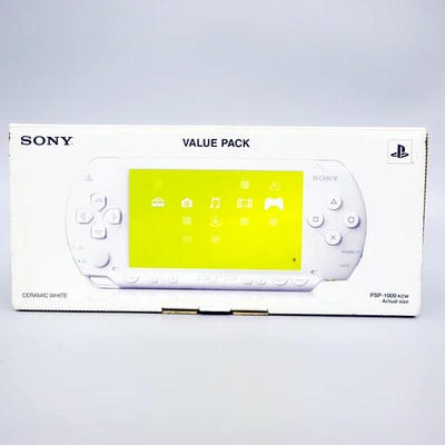 SONY PSP Playstation Portable Console Ceramic White Value Pack PSP-1000 New - Image 1 of 4