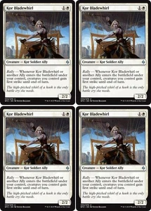 MTG - 4x KOR BLADEWHIRL - Battle for Zendikar (U) - Picture 1 of 1