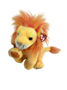Ty Beanie Original Buddy Bushy Lion Vtg 2000 Stuffed Animal Plush Beanbag Toy - Picture 1 of 24