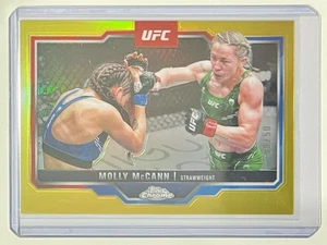 MOLLY McCANN  50/50 True Gold Refractor 2025 Topps Chrome UFC - Picture 1 of 2