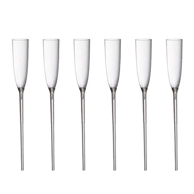 6x 6oz Acrílico Flotante Champagne Flautas Flotantes Copas de Champán para Piscina Foto 1 de 4