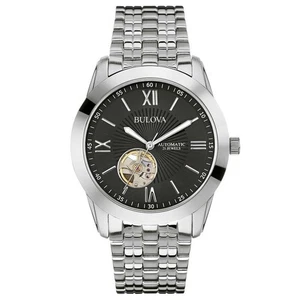 BULOVA Automatische Open Heart Herrenuhr, 40 Stunden Gangreserve, 42 mm Gehäuse - Bild 1 von 3