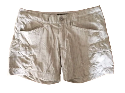 Marmot Womens Size 6 Brown  Shorts Ani Plaid Nylon Drawstring Waist Hiking Nylon - Image 1 of 4