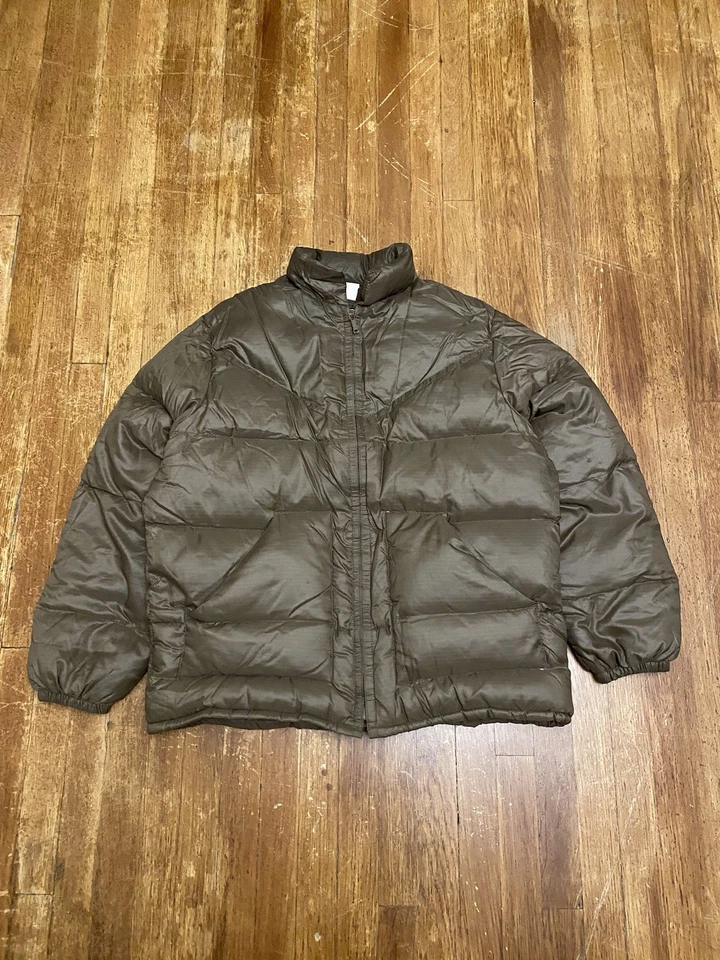 Chaqueta acolchada marrón grande vintage años 70 80 Sears Outerwear Goosedown para mujer EE. UU. Foto 1 de 4