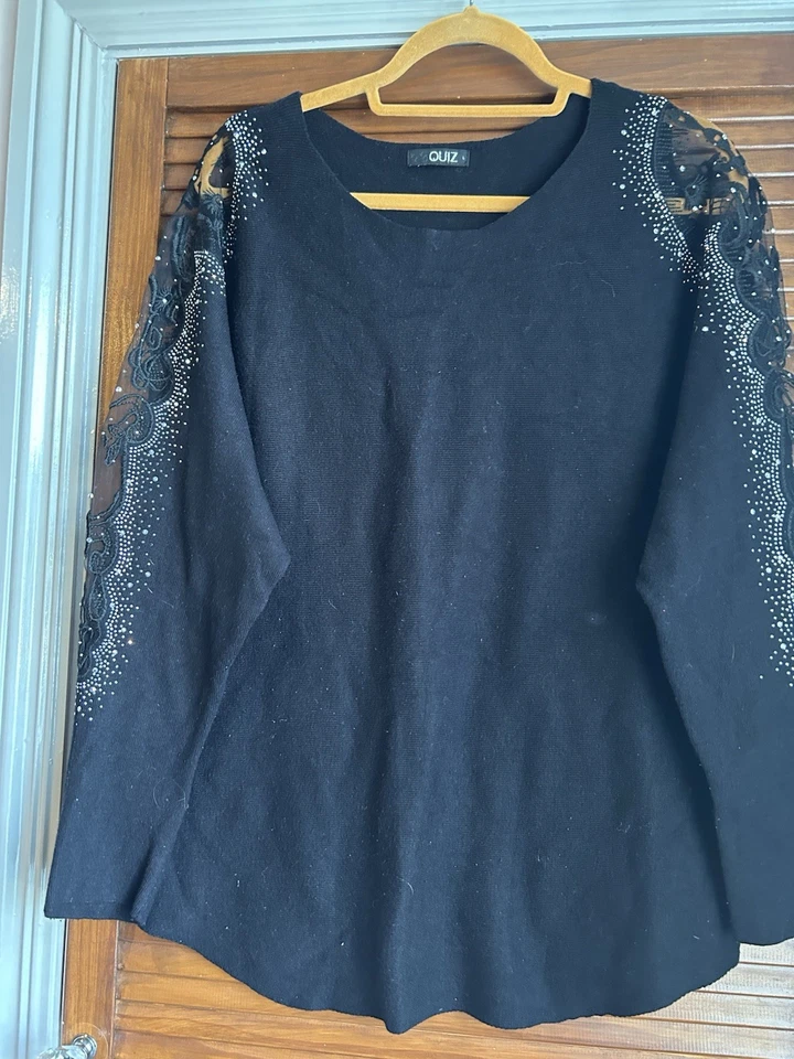 Black Jumper Size 16 - Image 1 of 1