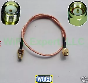 36IN SMA Male to Female Jack Extension Pigtail Cable RG316 High Quality LOW LOSS - Picture 1 of 2