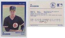 1989 Star Winter Haven Red Sox Al Sanders #20