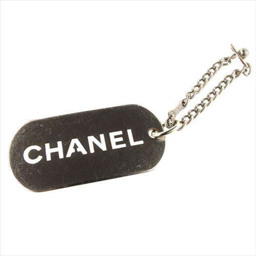 Auth CHANEL Matelasse cc logo Coin case with key ring coin purse 