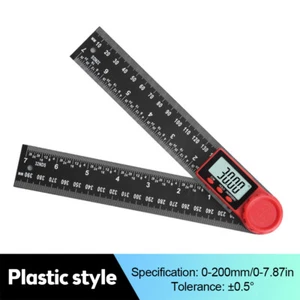 Folding Digital LCD Angle Finder Ruler 360° Protractor Measure Meter 200MM/300MM - Picture 1 of 10