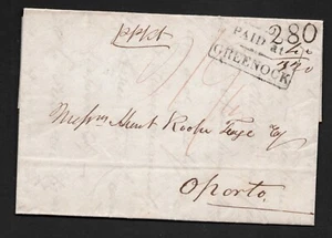 1836. 4 Seiten komplett. Greenock nach Porto, Portugal. 5 Scans. - Bild 1 von 5