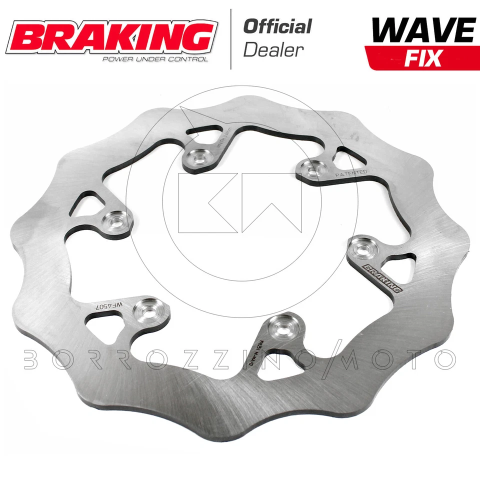 DISCO FRENO POSTERIORE BRAKING WAVE FISSO YAMAHA YZ 250 2003 2004 2005 2006 - Imagem 1 de 1