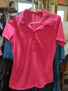Nike Golf Size XS Hot Pink Collared Short Sleeve Golf Shirt Top Sporty - Picture 1 of 8