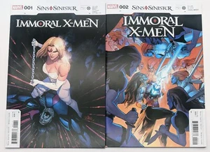 Cómics de Marvel Immoral X-Men #1 #2 casi nuevo- Sinister Gillen 2023 - Imagen 1 de 2
