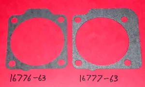 OEM HARLEY DAVIDSON 16776-63 & 16777-63 Cylinder Base Gasket Set .033" 1941-1984 - Bild 1 von 9