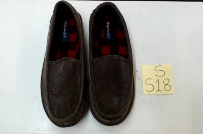 Vintage, L.B. Zapatillas de trigo oscuro Evans 10M Hide Aways Foto 1 de 4