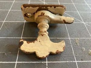 Antique Cabinet Latch Fleur de Lis Handle - Picture 1 of 4