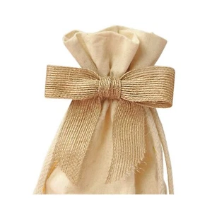 Natural Jute Pre-Tied Bows - 3in. x 7/8in. - 12 Pieces/Pkg. (pm5825302) - Picture 1 of 1