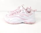 Fila Ray Tracer Trainers Womens Size 5.5 Pink White Lace Up