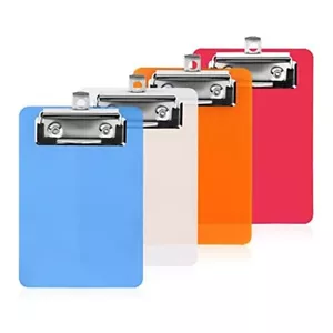 4Pcs Small Clipboards Size Plastic Clipboard J5C66096 - Bild 1 von 5